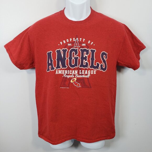 MLB Anaheim Angels Baseball Shirt - SIZE M - American League Tee / A61 - Picture 1 of 5